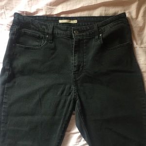 Levi high rise skinny jeans